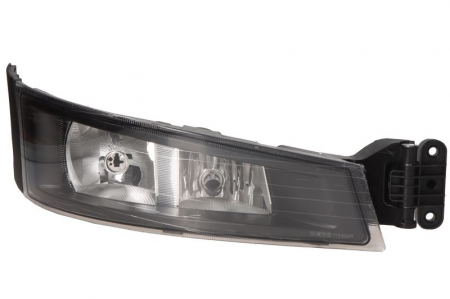 Iluminat auto - Proiector ceata dreapta (H1/H7, cadru negru, cu halogen faza lunga) 24V VOLVO FH 16 II dupa 2012
