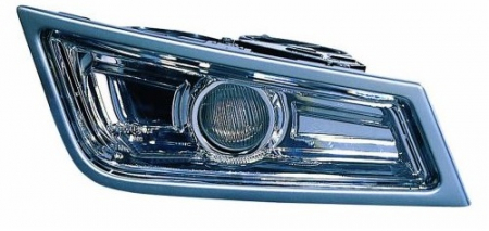 Lampa ceata - Proiector ceata dreapta (H3, rama argintie) potrivit VOLVO FH, FH II, FH16, FM 09.05-