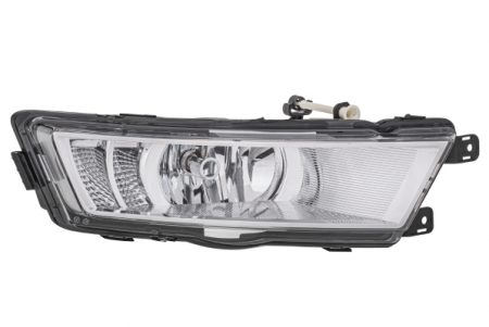 Proiector ceata Dreapta (H8/LED, cromat; cu lumini de zi) potrivit SKODA RAPID 07.12-12.18 [0]