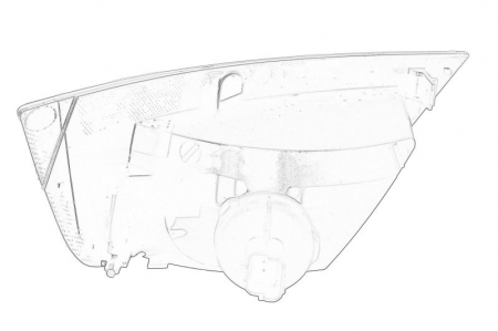Proiector ceata spate Dreapta (5 usi; Versiunea 3D) potrivit FORD FOCUS III, KUGA I; FORD USA FOCUS 03.08-11.14 [1]