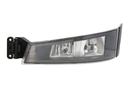 Lampa ceata - Proiector ceata Stanga (H7x2, cadru negru; cu iluminare curba) 24V potrivit VOLVO FH II 01.12-