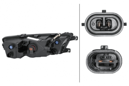Proiector ceata Stanga (H8/LED, cromat; cu lumini de zi) potrivit SKODA RAPID 07.12-12.18 [1]
