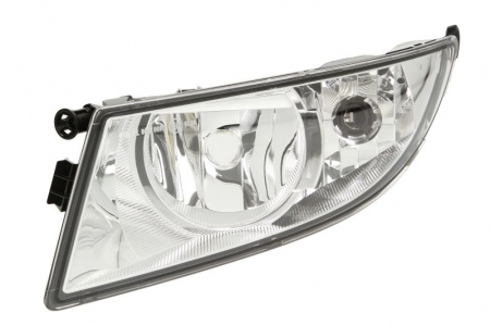 Lampa ceata - Proiector ceata Stanga (H8/P21W, cu lumini curbe) potrivit SKODA FABIA II, ROOMSTER, ROOMSTER PRAKTIK 03.10-05.15