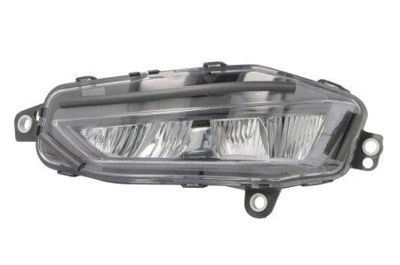 Proiector ceata stanga (LED, negru; cu iluminare curba) 24V potrivit VOLVO FH III 02.20- Lampa ceata - Proiector ceata stanga (LED, negru; cu iluminare curba) 24V potrivit VOLVO FH III 02.20-