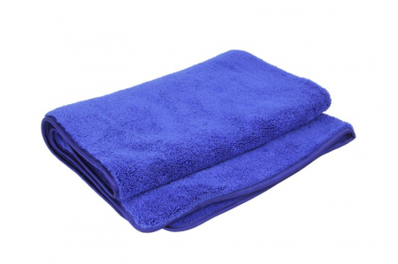 Prosop microfibră dublă 840g/m2 41x41, gramaj: 600g/m², culoare: albastru navy, 1 buc lungime 90 cm x latime 60 cm x grosime 3 mm,aplicatie extern, destinat  uscare cu finisaj satinat [1]