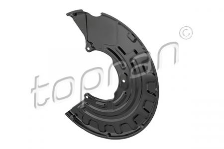 Franare - Protectie stropire disc frana fata Stanga diametru 349mm potrivit AUDI A3, TT; SEAT LEON; SKODA SUPERB II; VW CC B7, EOS, GOLF V, GOLF VI, JETTA III, PASSAT B6, PASSAT B7 1.2-3.6 2003-2017