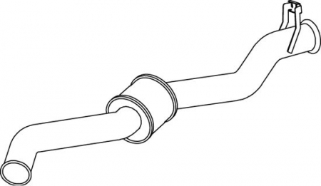 Racord evacuare (diametru:114,3mm, lungime:1700mm) potrivit SCANIA 4 DC11.01-DT12.08 05.95-04.08 [1]