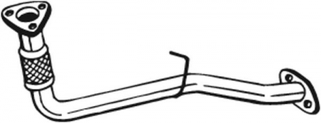 Sistem evacuare - Racord evacuare Fata potrivit LAND ROVER DEFENDER, DISCOVERY II 2.5D 06.98-02.16