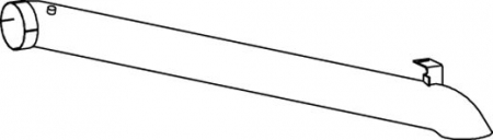 Teava evacuare - Racord evacuare (lungime:1568mm) EURO 4 potrivit MERCEDES CITARO (O 530), INTEGRO (O 550), TOURISMO (O 350); SETRA 400 OM457.934-OM457.974 01.98-