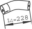Racord evacuare (lungime:228/280mm) potrivit IVECO EUROCARGO I-III, STRALIS I F3BE0681A-F4AE3681E 09.00- [1]