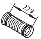 Racord evacuare (lungime:280mm) potrivit MERCEDES CITARO (O 530), CONECTO (O 345), O 304, O 340, O 404, O 405, O 407, TOURISMO (O 350); DRÖGMÖLLER E OM401.905-OM542.925 12.84- [1]