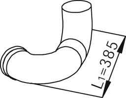 Racord evacuare (lungime:385/435mm) potrivit SCANIA 4, P I, R I DC11.01-DT12.06 05.95-05.19 Teava evacuare - Racord evacuare (lungime:385/435mm) potrivit SCANIA 4, P I, R I DC11.01-DT12.06 05.95-05.19