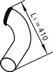 Racord evacuare (lungime:410mm) potrivit VOLVO FH12, FH16, FM10, FM12, FM7 D10A320-D7C290 08.93- [1]