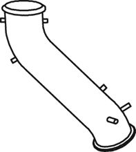 Teava evacuare - Racord evacuare (lungime:525mm) EURO 5 potrivit DAF CF 85 MX265-MX375 10.05-05.13