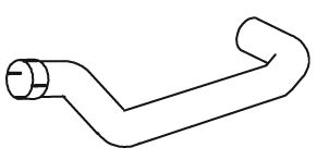 Teava evacuare - Racord evacuare (lungime:580mm) EURO 5 potrivit MAN TGM I D0836LFL63-D0836LFL67 10.05-03.22