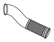 Teava evacuare - Racord evacuare (lungime:730mm) EURO 5 potrivit RVI PREMIUM 2 DXi11 10.05-