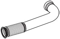 Teava evacuare - Racord evacuare (lungime:740mm) potrivit DAF CF 65 GR165S1 05.06-05.13