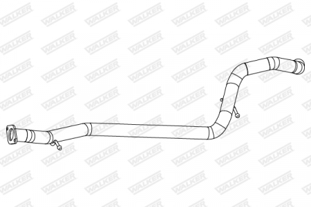 Racord evacuare mijloc (lungime:1555mm) potrivit FORD KUGA II, KUGA III 2.0D/2.0DH 03.13- [1]