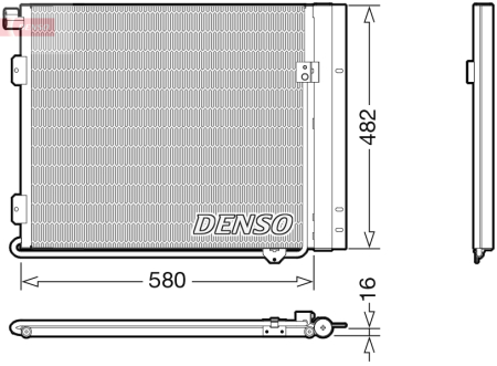 Condensatoare - Radiator AC 590x16 potrivit MAN TGL I, TGM I 2005-2022