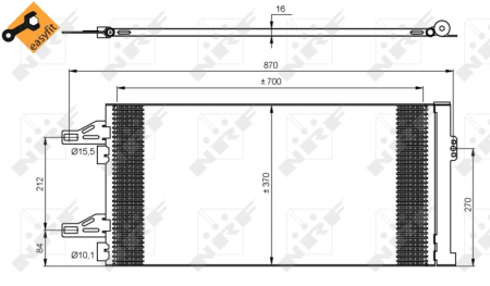 Radiator AC condensator potrivit CITROEN Jumper 2.2 HDI / 3.0 HDi [2]