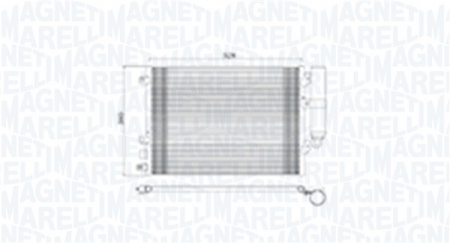 Radiator AC condensator cu uscator potrivit DACIA LOGAN, LOGAN EXPRESS, LOGAN MCV, SANDERO; RENAULT CLIO II, LOGAN I, THALIA I, THALIA II 1.0ALK/1.4/1.6 09.98- [0]