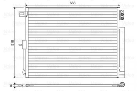 Radiator clima Ac - Radiator AC condensator cu uscator potrivit DODGE DURANGO; JEEP GRAND CHEROKEE IV 3.0D-6.4 dupa 2010