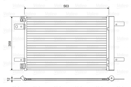 Radiator AC condensator cu uscator potrivit DS DS 4 II, DS 7; CITROEN BERLINGO, BERLINGO/MINIVAN, C4 GRAND PICASSO II, C4 PICASSO II, C4 SPACETOURER, GRAND C4 SPACETOURER, JUMPY, SPACETOURER 1.2-Elect