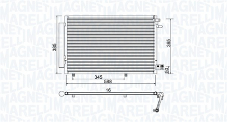 Climatizare - Radiator AC condensator cu uscator potrivit FORD FIESTA VI 1.25-1.6 06.08-