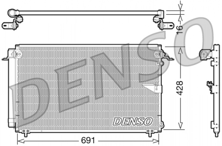 Radiator AC condensator cu uscator potrivit LEXUS LS 4.3 2000-2006 [2]