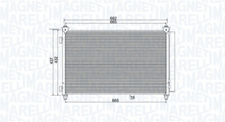 Radiator clima Ac - Radiator AC condensator cu uscator potrivit MAZDA CX-9 3.7 dupa 2007