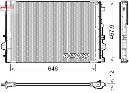 Radiator clima Ac - Radiator AC condensator cu uscator potrivit MERCEDES A (W176), B SPORTS TOURER (W246, W242), CLA (C117), CLA SHOOTING BRAKE (X117), GLA (X156) 1.5D-Electric dupa 2011