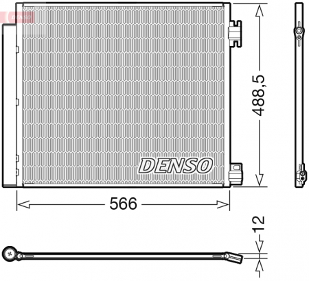 Radiator clima Ac - Radiator AC condensator cu uscator potrivit NISSAN QASHQAI II, X-TRAIL III; RENAULT ESPACE V, KADJAR, KOLEOS II 1.2-2.0D dupa 2013