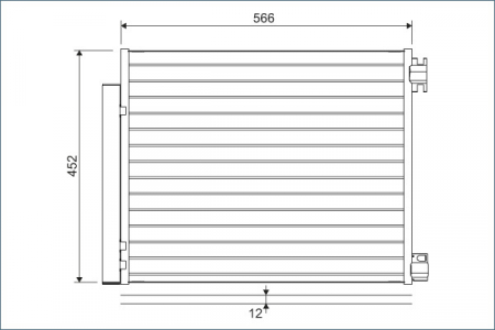 Radiator AC condensator cu uscator potrivit RENAULT GRAND SCENIC IV, MEGANE IV, SCENIC IV, TALISMAN 1.2-1.8 11.15-