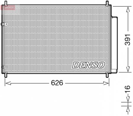 Radiator clima Ac - Radiator AC condensator cu uscator potrivit TOYOTA AURIS, AVENSIS, COROLLA, VERSO 1.3-2.2D 2001-2018