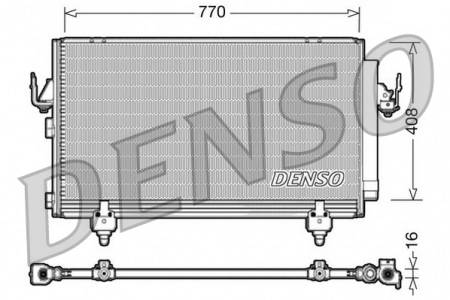 Radiator clima Ac - Radiator AC condensator cu uscator potrivit TOYOTA RAV 4 II 1.8/2.0/2.0D 2000-2005
