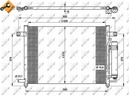 Radiator AC condensator potrivit DAEWOO Kalos (KLAS) 1.2 [3]