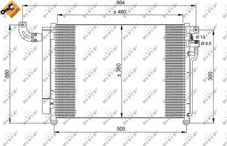 Radiator AC condensator Kia Rio II (JB) 1,5 CRDI [2]