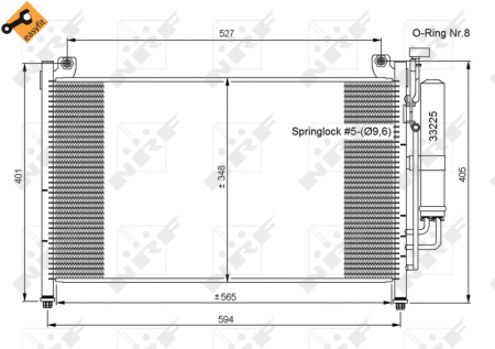 Radiator AC condensator potrivit MAZDA 2 (DE) 1.3 [1]