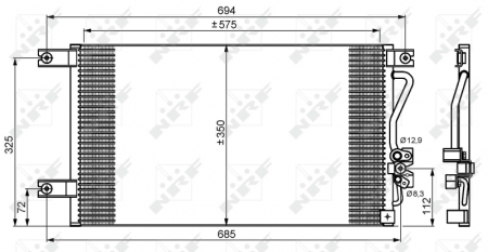 Radiator AC condensator Mitsubishi Pajero Sport (K90) 3.0 V6 [1]