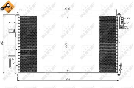 Radiator AC condensator Nissan Murano (Z50) 3.5 4X4 [2]