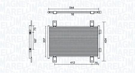 Radiator clima Ac - Radiator AC condensator potrivit CITROEN JUMPER; FIAT DUCATO; PEUGEOT BOXER 2.0-2.8D dupa 2001