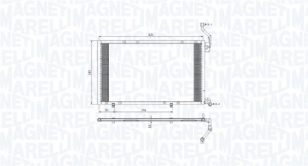 Radiator clima Ac - Radiator AC condensator potrivit FORD FIESTA VI 1.6 2013-2017