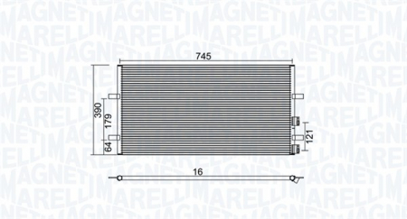 Radiator AC condensator potrivit FORD TRANSIT, TRANSIT TOURNEO 2.2D-2.4D 04.06-12.14