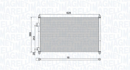 Radiator clima Ac - Radiator AC condensator potrivit HONDA CIVIC VII 1.4/1.6 2000-2005