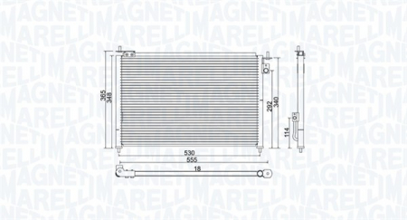 Radiator clima Ac - Radiator AC condensator potrivit HONDA CIVIC VII 1.7D 2002-2005