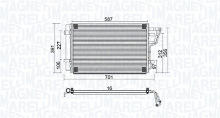 Radiator clima Ac - Radiator AC condensator potrivit HYUNDAI ELANTRA IV, I30; KIA CEE'D, PRO CEE'D 1.4-2.0D 2006-2015