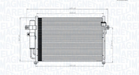 Radiator clima Ac - Radiator AC condensator potrivit HYUNDAI GETZ 1.1-1.6 2002-2010