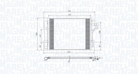 Radiator clima Ac - Radiator AC condensator potrivit HYUNDAI I10 II 1.0/1.0LPG/1.2 dupa 2013
