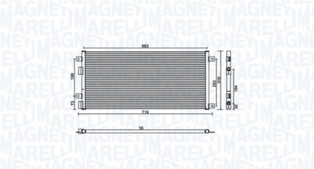 Radiator AC condensator potrivit IVECO DAILY III, DAILY IV 2.3D 09.02-08.11