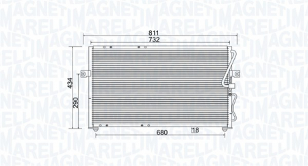 Radiator clima Ac - Radiator AC condensator potrivit KIA CARNIVAL I, CARNIVAL II 2.5/2.9D 1999-2006